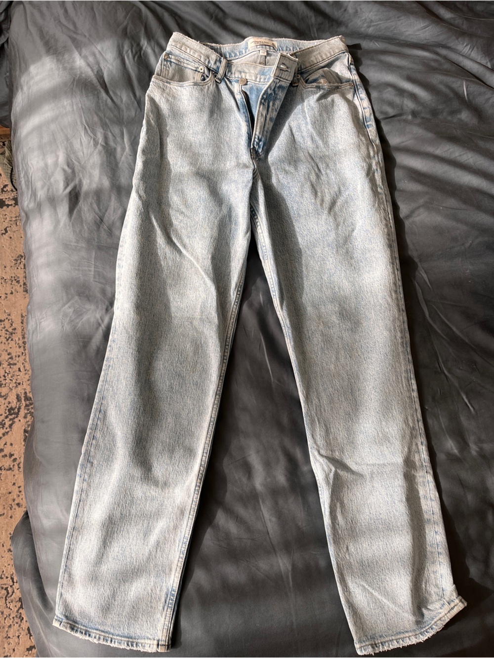 Abercrombie & Fitch Light Wash Straight Leg Jeans